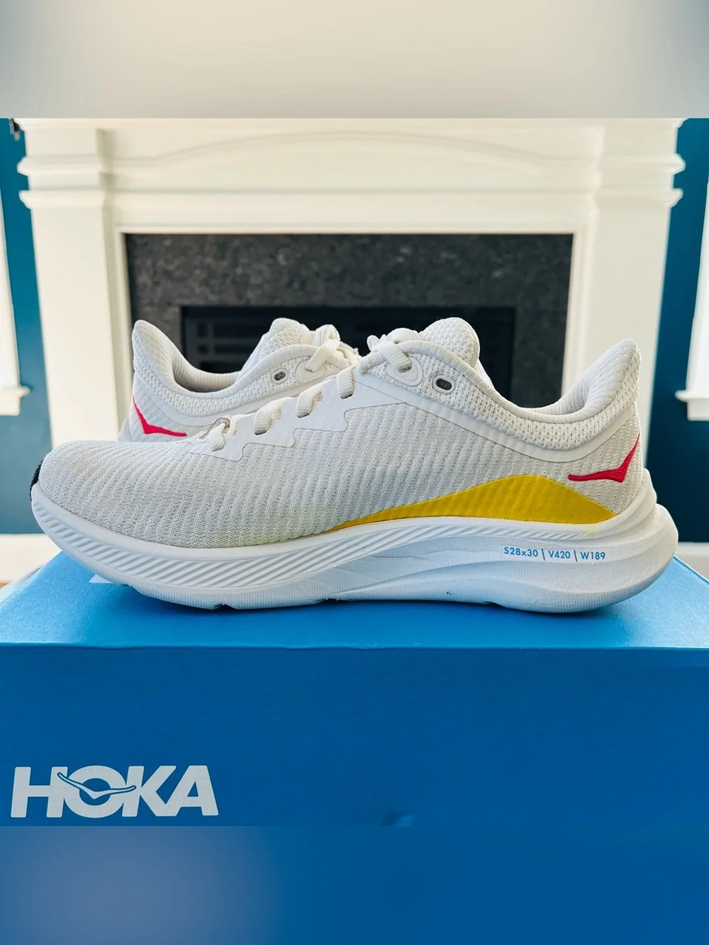 Sz 6.5 Hoka Solimar Women's Running Sneaker Shoes Grout/Cerise 1123075/GRTC